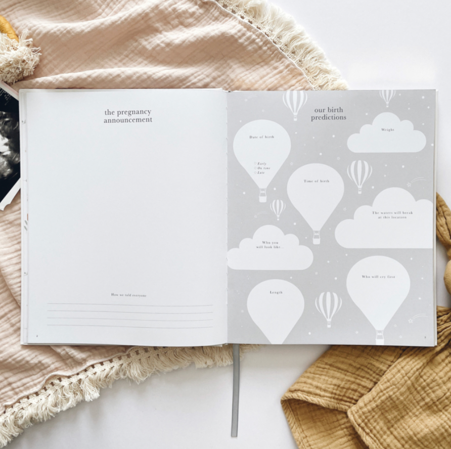 Invulboek My Pregnancy Journal Animals | Blush and Gold