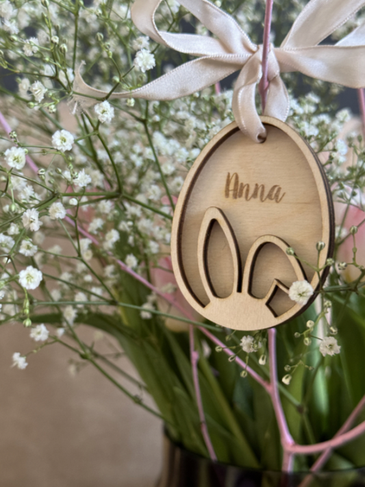 Paastak hanger – 3D paashaas met naam