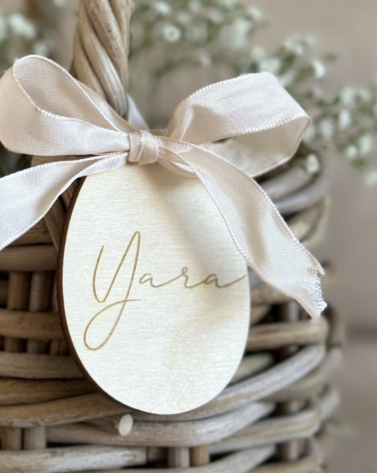 Paastak Hanger – Minimalistisch Paasei met Naam