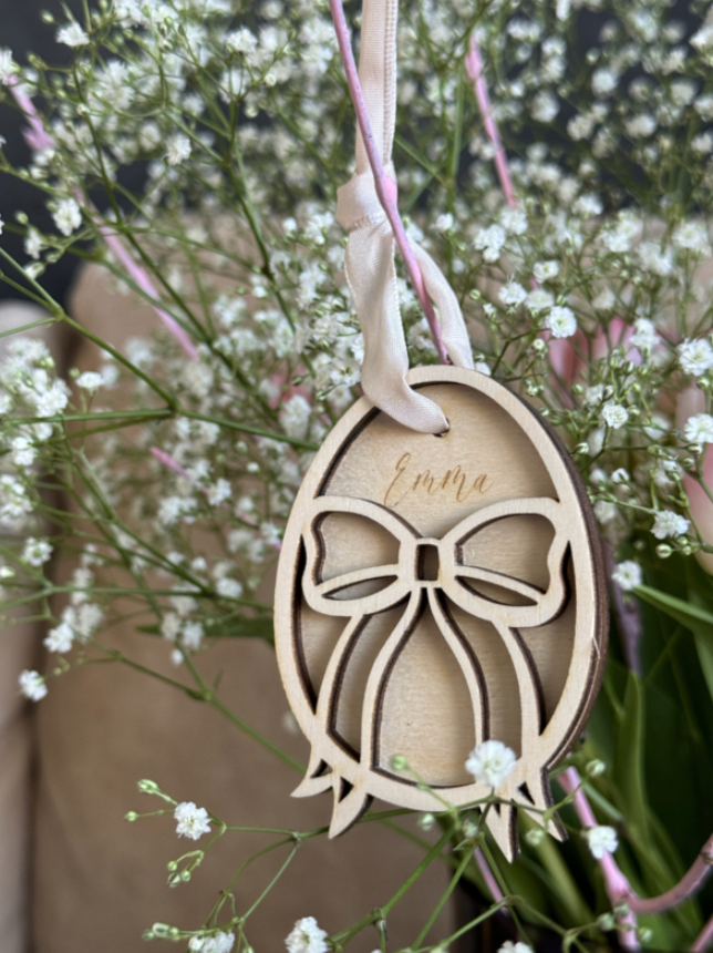 Paastak hanger – 3D strik met naam