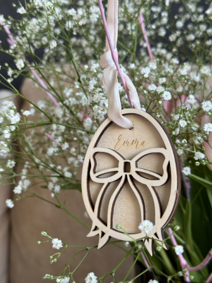 Paastak hanger – 3D strik met naam