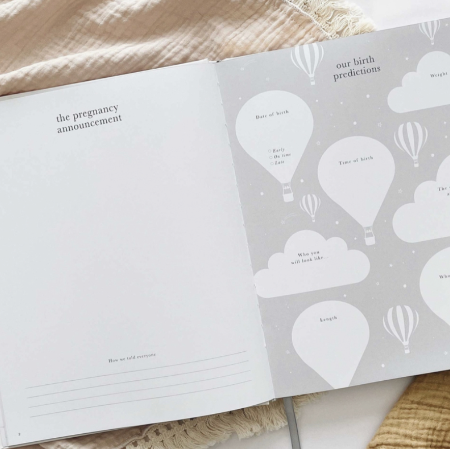 Invulboek My Pregnancy Journal Pearl | Blush and Gold
