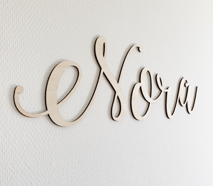 Houten Naam of Tekst | Verschillende Lettertypes