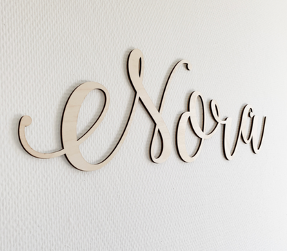 Houten Naam of Tekst | Verschillende Lettertypes