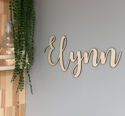 Houten Naam of Tekst | Verschillende Lettertypes