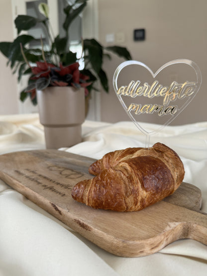 Serveerplank Mangohout – Gepersonaliseerd Moederdag Cadeau