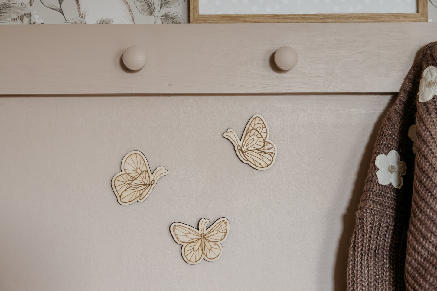 Set Houten Vlinders