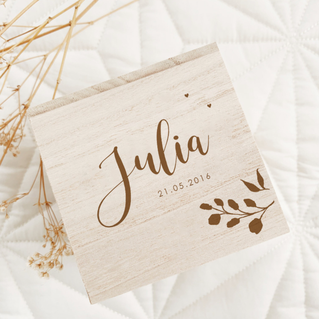 Spaarpot Botanical Gegraveerd met Naam