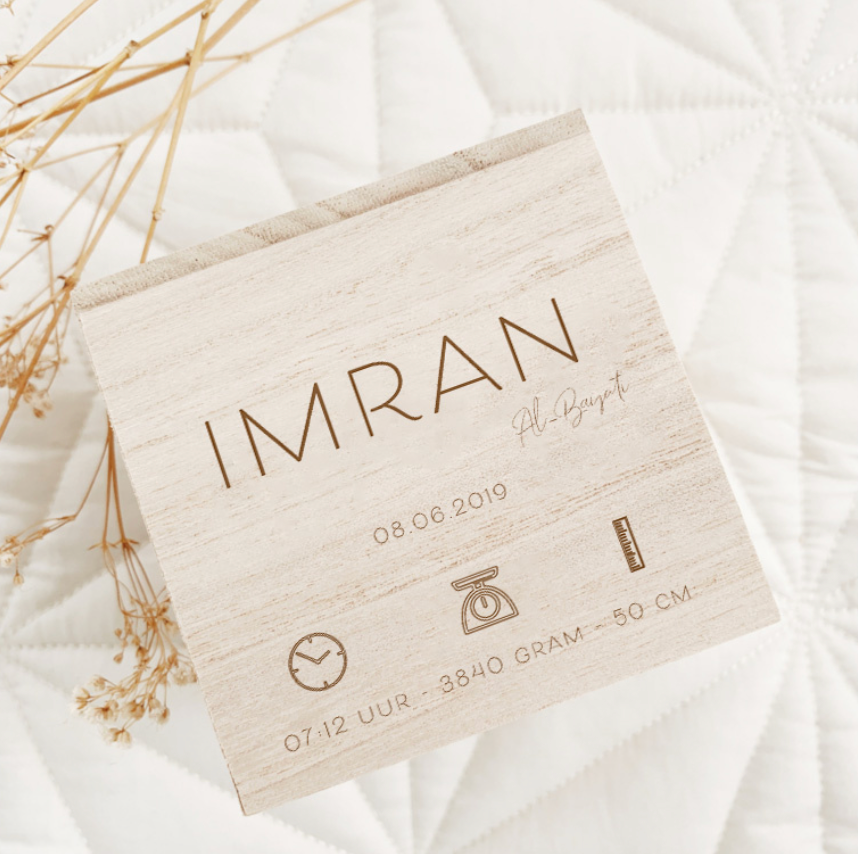 Spaarpot Geboortegegevens