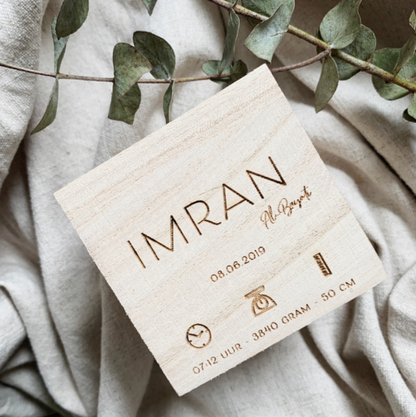 Spaarpot Geboortegegevens Persoonlijk Cadeau