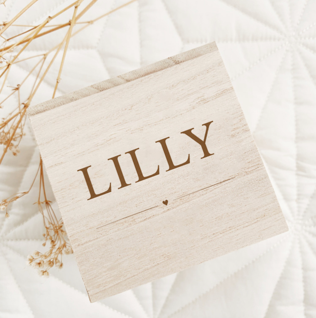 Spaarpot Minimalistisch met Naam Gegraveerd