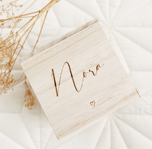 Spaarpot Sierlijk met Hartje en Naam