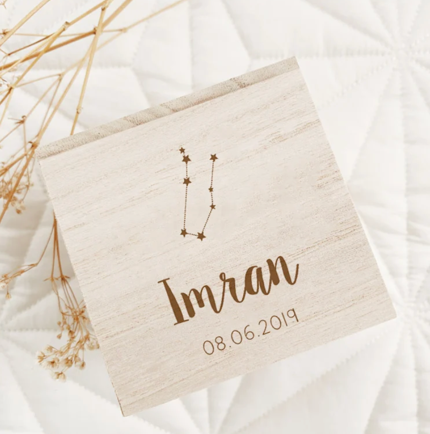 Spaarpot Sterrenbeeld Naam en Geboortedatum