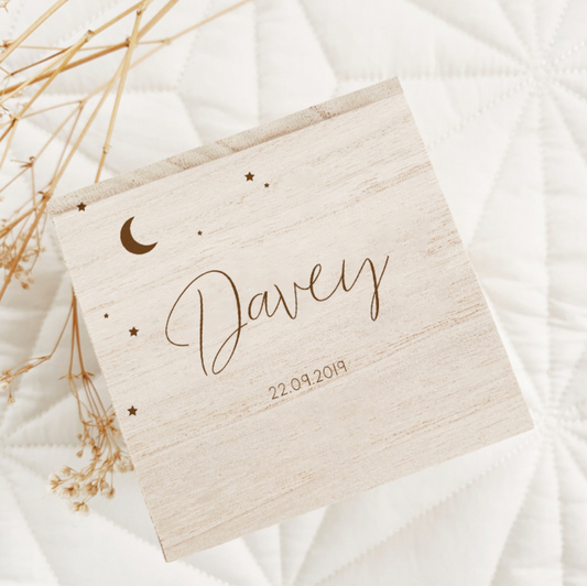 Spaarpot Gegraveerd met naam en Sterren