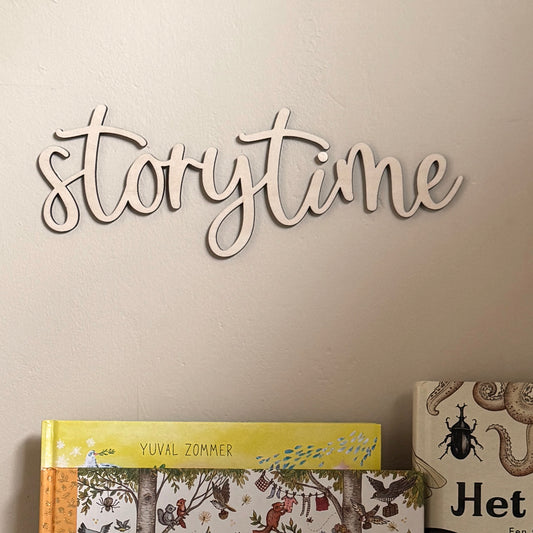Houten Tekst | Storytime