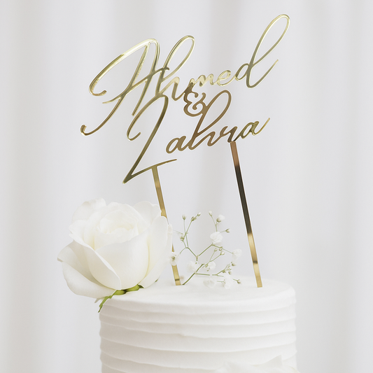 Gouden Taarttopper Bruiloft