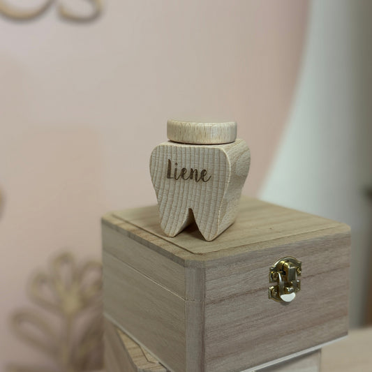 Tanden bewaren - Tandendoosje met naam gegraveerd