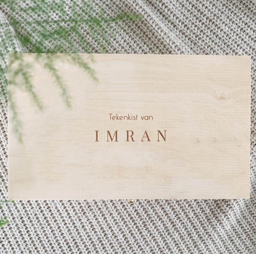 Houten Tekenkist met Naam