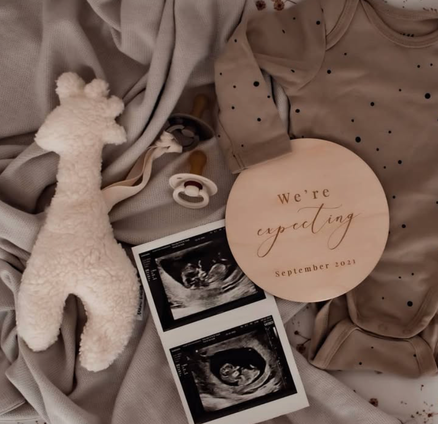 Zwangerschapsaankondiging Houten Bordje
