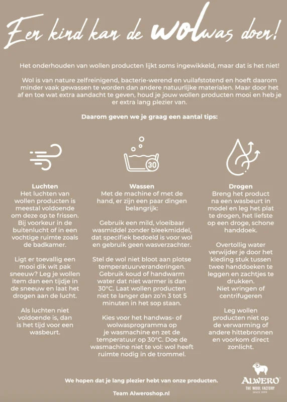 Alwero Wollen Babydeken Met Naam | Naturel