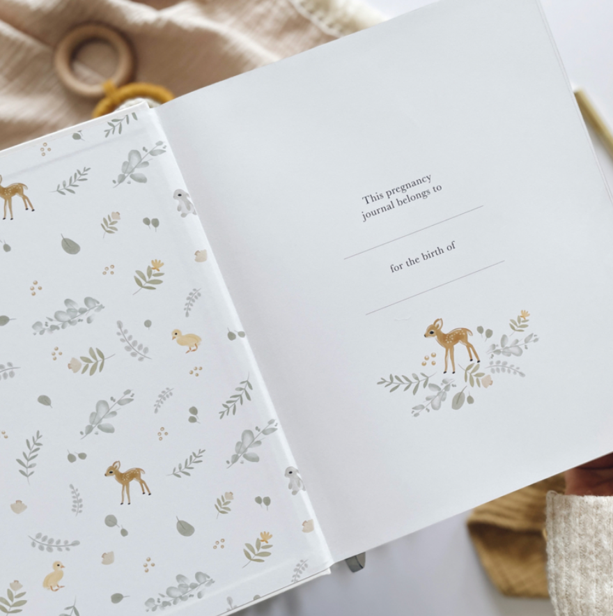 Invulboek My Pregnancy Journal Animals | Blush and Gold