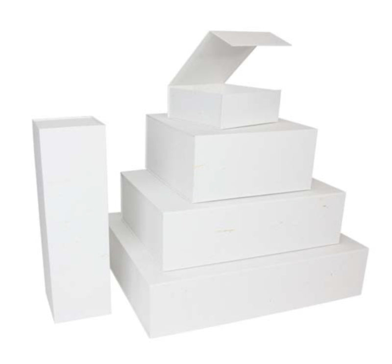 Magnetische Cadeaubox – Blauw, Roze, Wit & Kraft
