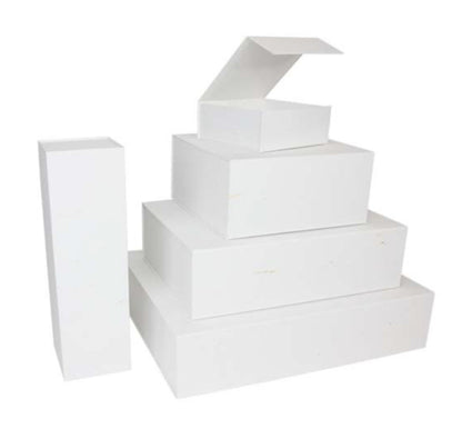 Magnetische Cadeaubox – Blauw, Roze, Wit & Kraft