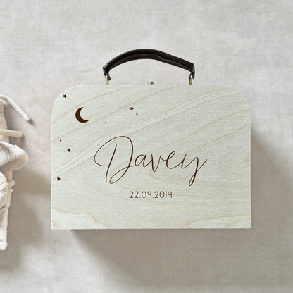 Houten Kinderkoffertje Sterrennacht