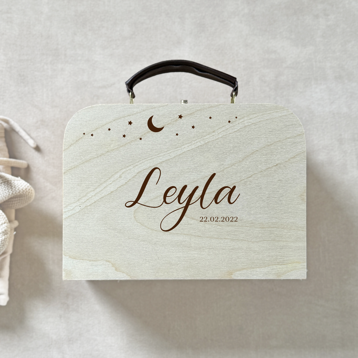 Houten Kinderkoffertje Sterrenhemel