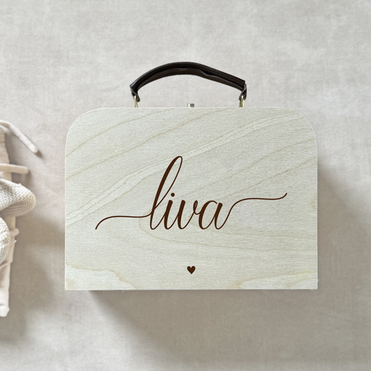 Houten Kinderkoffertje Sierlijk Ontwerp