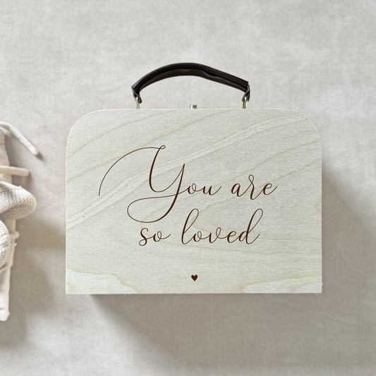 Houten Kinderkoffertje You are so Loved