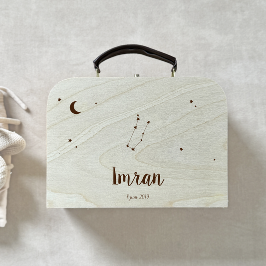 Houten Kinderkoffertje Sterrenbeeld
