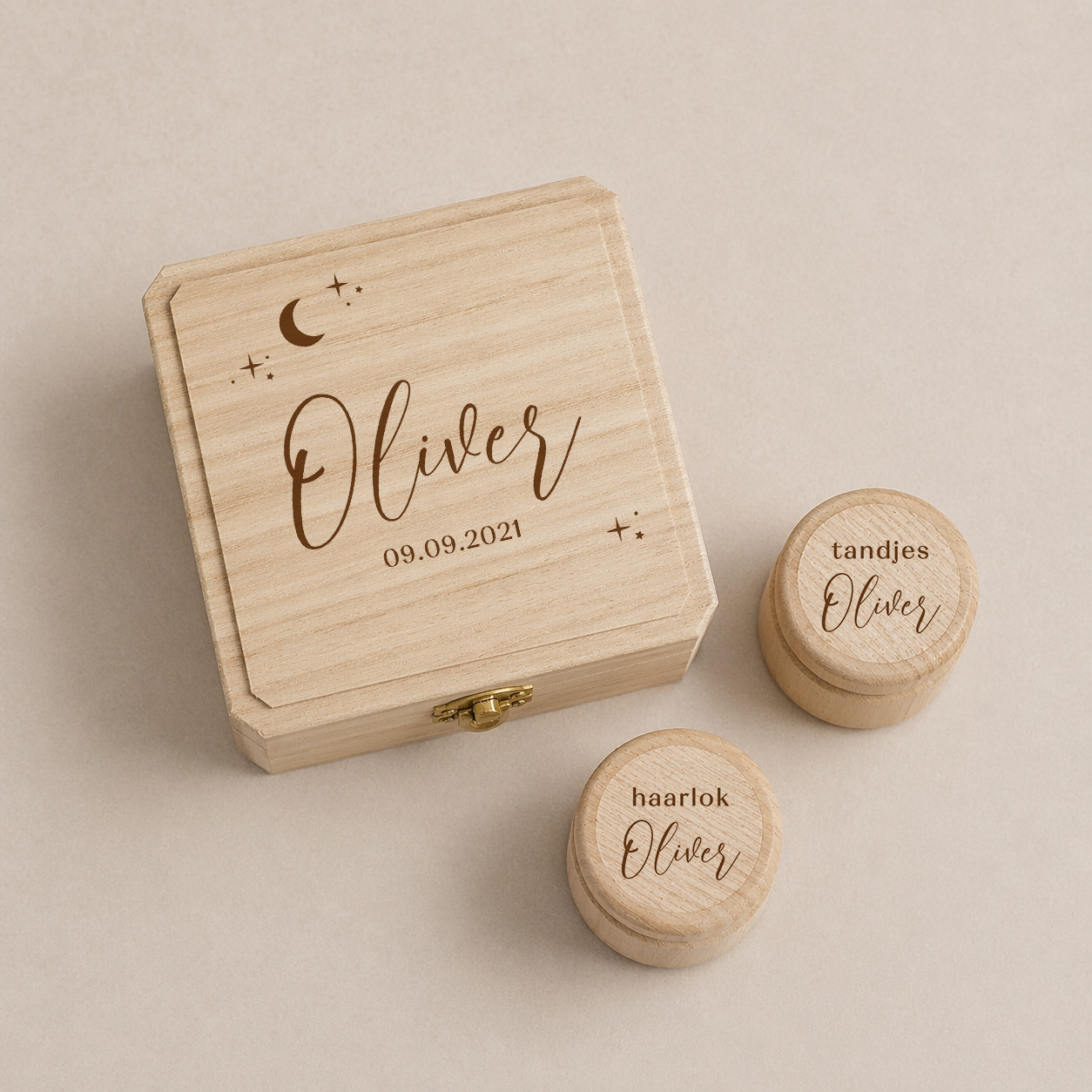 Eerste haarlok en tandjes bewaren